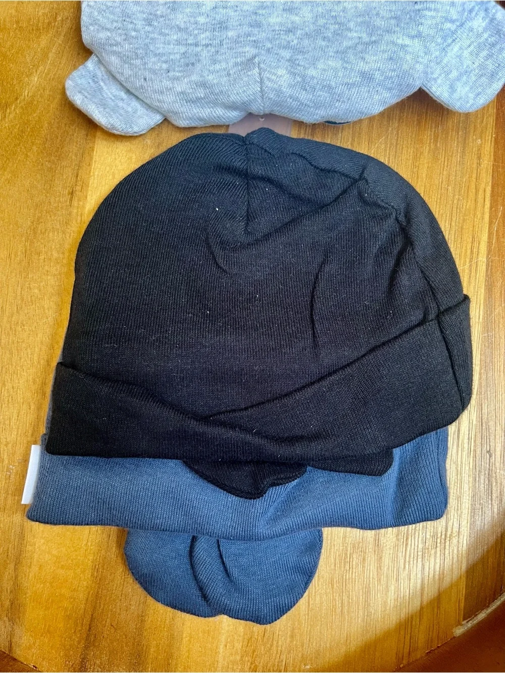 *3/$15 - Gerber Baby Hat & Mitten Set in Light Gray, Black, & Navy